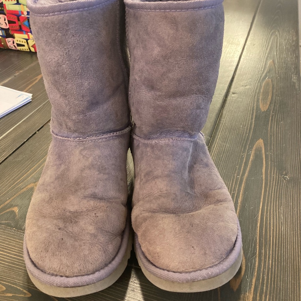 UGG Lavender Suede Boots. Good Condition. See pics